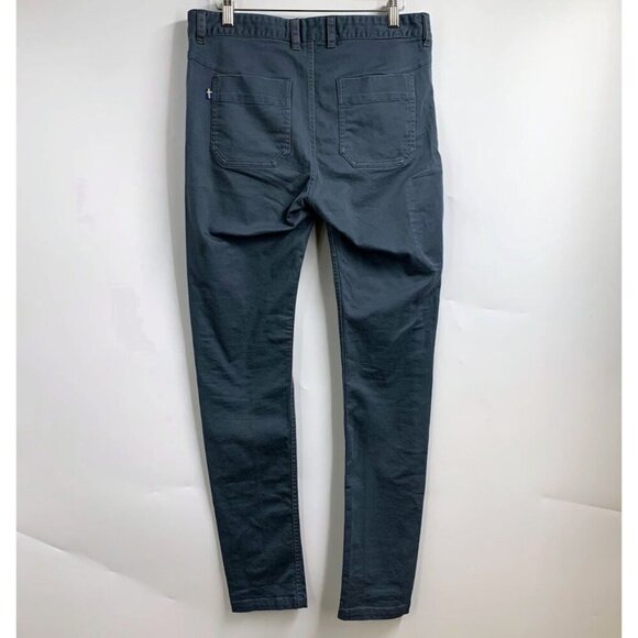 FjallRaven Women's Flat‎ Front Zipper Pocket Cotton Tapered Chinos Size 32 - Picture 2 of 13